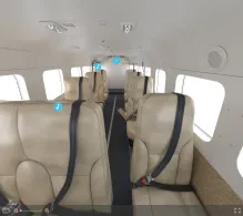 Southern Airways Express Cessna 208B Grand Caravan V.1 seat maps 360 panorama view