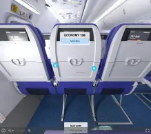Southwest Airlines Boeing 737-800 V.1 seat maps 360 panorama view