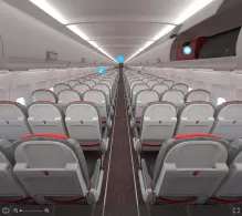 Austrian Airlines Airbus A321-200 seat maps 360 panorama view