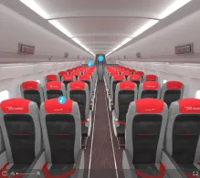 Austrian Airlines Airbus A321-200 seat maps 360 panorama view