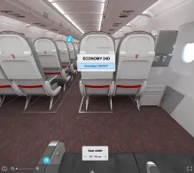 Austrian Airlines Airbus A321-200 seat maps 360 panorama view