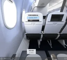 JetBlue Airways Airbus A321-200 V.1 seat maps 360 panorama view