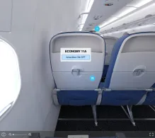 Air Arabia Airbus A321-200 seat maps 360 panorama view