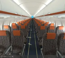 easyJet UK Airbus A319-100 seat maps 360 panorama view