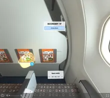 easyJet UK Airbus A319-100 seat maps 360 panorama view