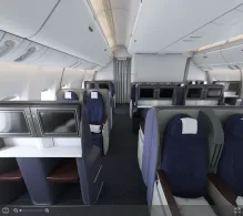 United Boeing 777-200 V.1 seat maps 360 panorama view