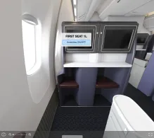 United Boeing 777-200 V.1 seat maps 360 panorama view