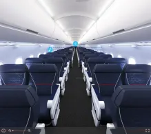 Delta Airbus A321-200 seat maps 360 panorama view