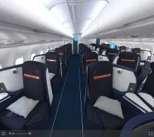 Delta Airbus A330-200 seat maps 360 panorama view