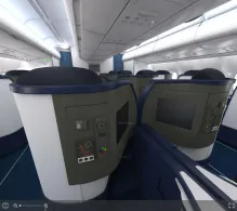 Delta Airbus A330-200 seat maps 360 panorama view