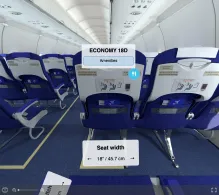 IndiGo Airbus A321neo V.1 seat maps 360 panorama view