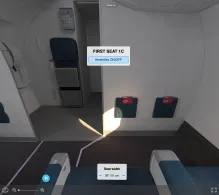 Republic Airways Embraer E170 V.2 DL seat maps 360 panorama view