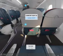 Republic Airways Embraer E170 V.2 DL seat maps 360 panorama view