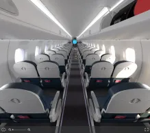 Republic Airways Embraer E170 V.2 DL seat maps 360 panorama view