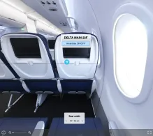 Delta Airbus A321neo V.1 seat maps 360 panorama view