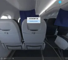SkyWest Airlines Embraer E175 V.6 AS seat maps 360 panorama view