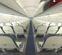 ITA Airways Airbus A320neo seat maps 360 panorama view