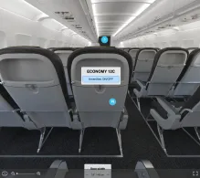 Vueling Airbus A320neo seat maps 360 panorama view