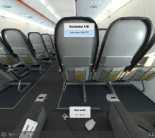 Allegiant Air Airbus A320-200 V.3 seat maps 360 panorama view