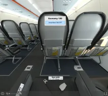 Allegiant Air Airbus A320-200 V.3 seat maps 360 panorama view