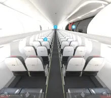 American Airlines Embraer E175 seat maps 360 panorama view