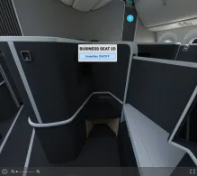 American Airlines Boeing 787-8 V.2 seat maps 360 panorama view