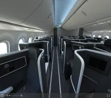 American Airlines Boeing 787-8 V.2 seat maps 360 panorama view