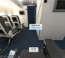 Lufthansa Airbus A380-800 V.1 seat maps 360 panorama view