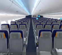 Lufthansa Airbus A380-800 V.1 seat maps 360 panorama view