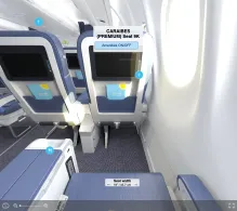 Air Caraibes Airbus A330-300 seat maps 360 panorama view