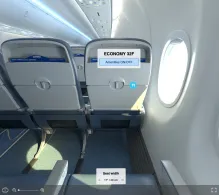 Sun Country Airlines Boeing 737-900 ER seat maps 360 panorama view
