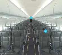 Lauda Europe Airbus A320-200 seat maps 360 panorama view