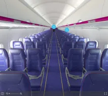 Wizz Air Airbus A320-200neo seat maps 360 panorama view