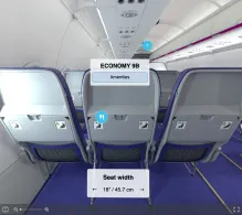 Wizz Air Airbus A320neo seat maps 360 panorama view