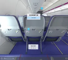 Wizz Air Airbus A320neo seat maps 360 panorama view