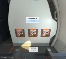 easyJet UK Airbus A320-200 V.1 seat maps 360 panorama view
