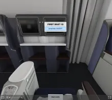 United Boeing 777-200ER V.2 seat maps 360 panorama view