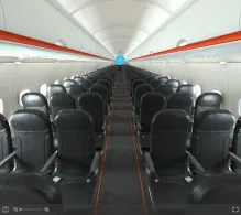 easyJet Switzerland Airbus A320-200neo seat maps 360 panorama view