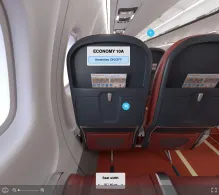 Air India ATR 72-600 seat maps 360 panorama view