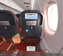 Air India ATR 72-600 seat maps 360 panorama view