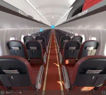 Air India ATR 72-600 seat maps 360 panorama view