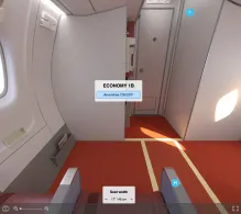 Air India ATR 72-600 seat maps 360 panorama view
