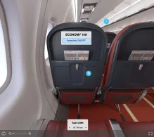 Air India ATR 72-600 seat maps 360 panorama view