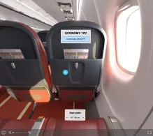 Air India ATR 72-600 seat maps 360 panorama view