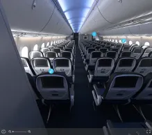 United Boeing 787-9 V.2 seat maps 360 panorama view