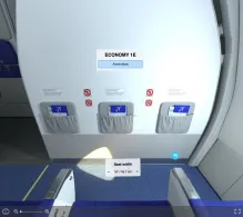 IndiGo Airbus A320-200 seat maps 360 panorama view