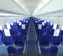 IndiGo Airbus A320-200 seat maps 360 panorama view