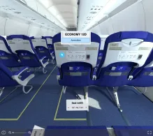 IndiGo Airbus A320neo V.2 seat maps 360 panorama view