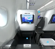 Delta Airbus A321neo V.2 seat maps 360 panorama view