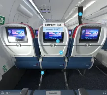 Delta Airbus A321neo V.2 seat maps 360 panorama view